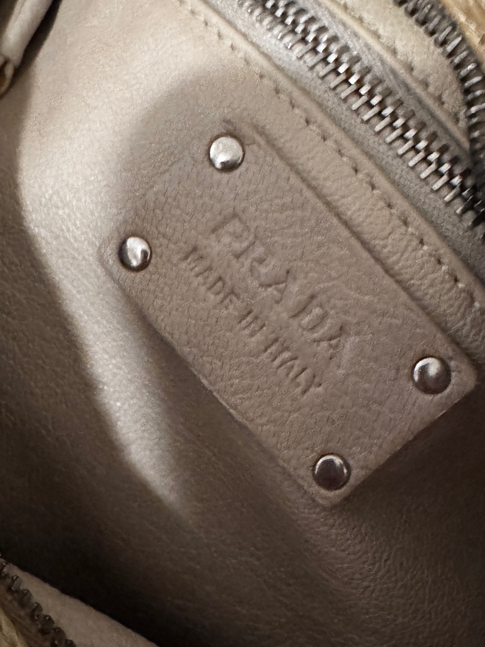 Prada Beige Cargo PythonShoulder Bag - Picture 15 of 16